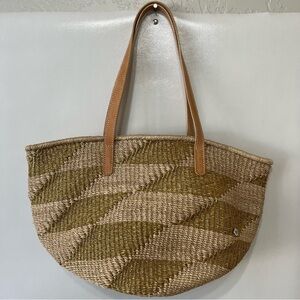 FloraBella Revolve Lampione Woven Tote Bag Gold NWT